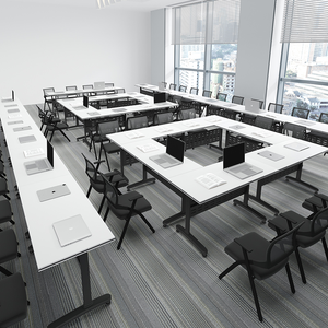 कार्यालय सम्मेलन कक्ष प्रशिक्षण बैठक डेस्क मोबाइल मल्टीफंक्शन कॉलेज छात्र कक्षा अध्ययन टेबल डेस्क - Product Image 5