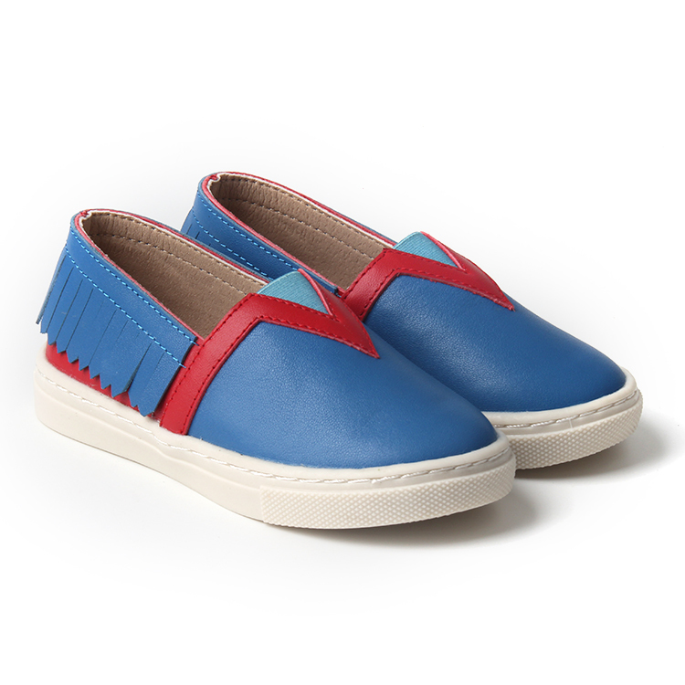 Factory Supply Wholesale Shoes Fancy Handmade Lovely Leather Kids Sneakers