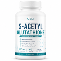Comprimés de S-Acétyl Glutathion, Acide Alpha-Lipoïque, Vitamine C et Sélénium – Antioxydant Stable, Nutrition, Étiquette Claire, Fourniture en Marque Blanche