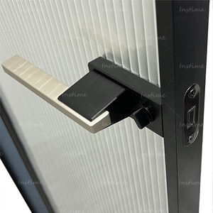 Instime, alta calidad, precio bajo, proveedor dorado, puertas francesas de vidrio templado al ras de <span class=keywords><strong>aluminio</strong></span> de <span class=keywords><strong>segunda</strong></span> <span class=keywords><strong>mano</strong></span> para casa - Product Image 5