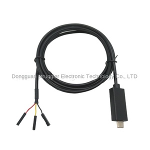 Struggler <span class=keywords><strong>USB</strong></span> Type-C vers <span class=keywords><strong>UART</strong></span> TTL-232R-RPI ligne DuPont 3P avec tresse de charge rapide 5A protégeant le matériau en PVC pour l'utilisation des écouteurs - Product Image 5