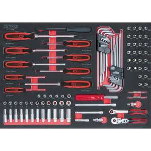 KS TOOLS-711,1095 SCS 1/4 ''Juego de enchufes, inserto de sistema 1/1 (95 piezas)-EAN 4042146577585 OTROS CONJUNTOS DE HERRAMIENTAS - Product Image 1
