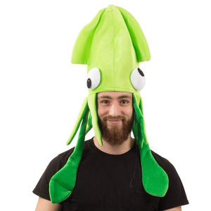 Usine personnalisé hommes femmes calmar chapeau coloré pieuvre chapeaux grand fou Animal de mer chapeau arc-en-ciel Costume accessoires - Product Image 5