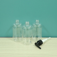 Bouteille pompe en plastique PET de 250 ml avec impression sérigraphique pour shampoing, lotion, nettoyant visage et soins capillaires
