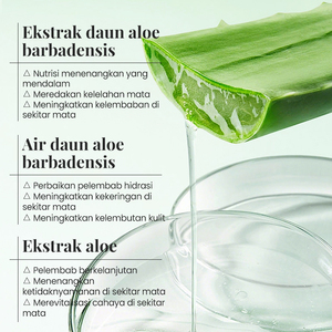 KORMESIC Bpom Certified Private Label 7g Aloe Vera Eye Mask Green <b>Cooling</b> Hyaluronic Acid Silicone Eye <b>Pad</b> for All Skin Types - Product Image 4