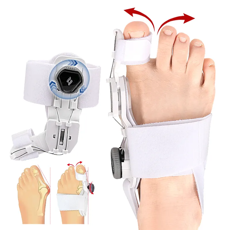 Alisadores de dedo do pé com correção flexível de 40 graus Corretor de juta de dia e noite ajustável