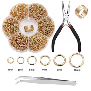 1000 पीसी diy गहने बनाने वाली किट धातु कूद छल्ले के लिए धातु कूद छल्ले - Product Image 3