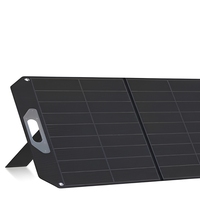 Panneau solaire portable pliable 200W HPBC ETFE, chargeur OEM ODM, fourniture d'usine pour le camping, les camping-cars, la randonnée, l'alimentation hors réseau
