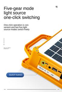 Projecteur solaire LED 200W à lumière blanche chaude - Product Image 4