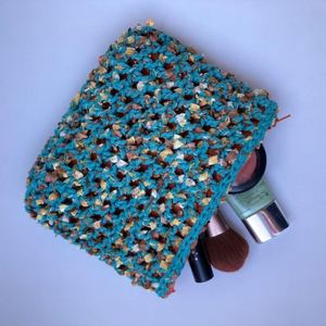 Bolso de Mano Pequeño, Ecológico, Reciclable, Estilo Boho, de Algodón, Personalizado, Hecho a Mano, de Ganchillo, para Cosméticos, para Mujer, para Viaje, para Guardar Maquillaje - Product Image 2