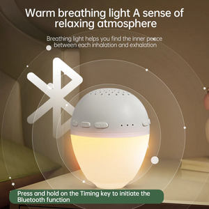 Machine à bruit blanc pour le sommeil des bébés et des adultes, portable, avec bloqueur <span class=keywords><strong>audio</strong></span> sans fil V5.3 et éclairage LED - Product Image 1