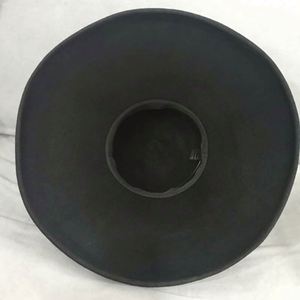 Vintage Fedora Hats Women 100% Wool Round Top Black Wide Brim Outdoor Casual Business Hat - Product Image 6