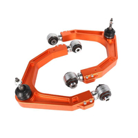 Bras de suspension supérieur avant Keazet en aluminium billette avec rotule uniball, argent/rouge, compatible H9 FJ LC120 LC150 Hilux Vigo, attelage de remorque