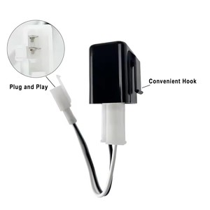 Relé intermitente LED electrónico ajustable de 2 pines con cables para bicicletas, motocicletas, scooters, señales de giro, relé intermitente Hyper Flash - Product Image 4