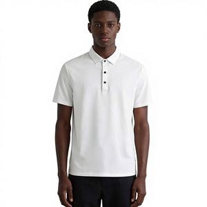 Vêtements de tennis unisexes en polyester pour le printemps et l'été, chemise sans couture, cardigan à boutons perlés, séchage rapide, absorption de l'humidité - Product Image 1