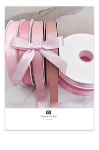 Cinta de Raso Rosa DAMAI de 0.6 cm de Ancho, 100 Yardas, Cinta de Poliéster de Doble Cara para Envolver Regalos, Ramos de Boda, Manualidades Florales - Product Image 5