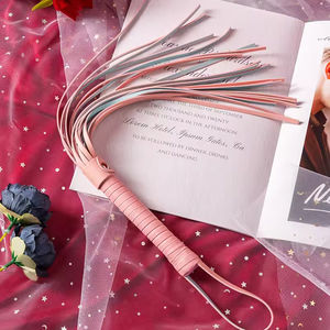 SM Props Fouets en cuir imperméables couleur personnalisée, outils d'entraînement ludiques double face, Macarons en cuir, produits sexuels pour adultes, vente en gros - Product Image 1