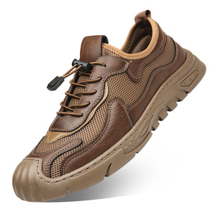 Zapatos de senderismo de malla para hombre, punta redonda, transpirables, suela de goma, entresuela de EVA, para todas las estaciones, informales, deportivos, para exteriores - Product Image 5
