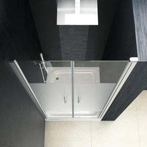 Panel de <span class=keywords><strong>ducha</strong></span> plegable esmerilado de alta calidad, sin marco, <span class=keywords><strong>ducha</strong></span>, baño, bañera, pantalla - Product Image 4