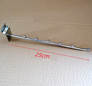 Giá Treo Quần Áo Bằng Nhôm Màu Bạc Gắn Tường, Cửa Hàng Bán Lẻ Quần Áo Hai Mục Đích Phòng Ngủ, Đồ Ăn Nhẹ, Giá Treo Vớ - Product Image 5