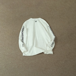 <strong>Men</strong> <strong>Clothes</strong> High Quality Long Sleeve White Custom T Shirt Streetwear Heavyweight Oversized T-shirt - Product Image 2