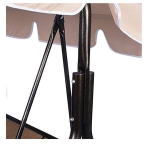 Silla <span class=keywords><strong>columpio</strong></span> para Patio para 3 personas, <span class=keywords><strong>toldo</strong></span> para exteriores, Patio, muebles, hamaca de acero - Product Image 6