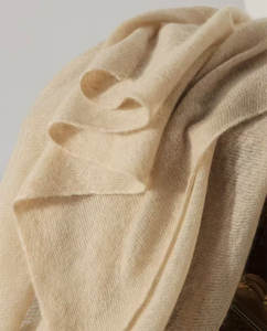 ผ้าคลุมแคชเมียร์ + ผ้าคลุมไหล่100% ผ้าขนแคชเมียร์งาช้างฤดูหนาว - Product Image 5