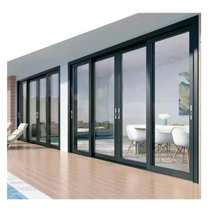 Ventana de balcón corrediza de aluminio con doble acristalamiento de tres vías, ventanas corredizas residenciales de 3 vías - Product Image 1