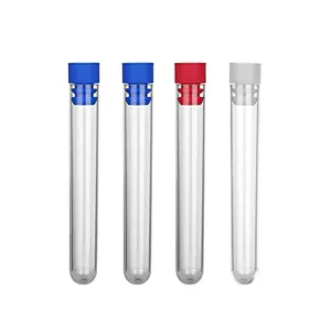 Plastic PP PS test tube testing small clear test tube