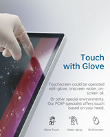Écran tactile publicitaire intelligent IRXSEE 1920x1080p ultra-fin à montage mural, en aluminium et verre trempé, pour usage professionnel en cuisine