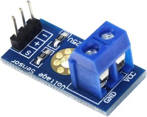 DC 0-25V modul Sensor deteksi tegangan dengan komponen elektronik Raspberry <span class=keywords><strong>Pi</strong></span> untuk Robot & bata elektronik hingga 25V uji - Product Image 1