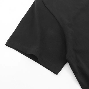 ユニセックス 210gsm コームド100%コットンTシャツ 無地 ブラック ホワイト ベーシックTシャツ OEMロゴ カスタムTシャツ - Product Image 6