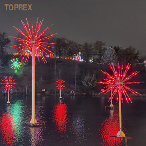 TOPREX IP65 مقاوم للماء RGB أضواء LED ذكية للألعاب النارية لعرض الشوارع المربعة في المدينة الخارجية موضوع الشارع الجديد