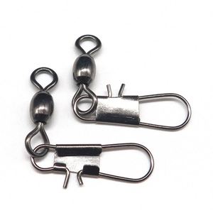 Muestras Gratis, 500 Unidades/Bolsa, Anzuelo Giratorio de Acero Inoxidable con Cierre de Seguridad, Accesorios para Pesca de Lubina - Product Image 3