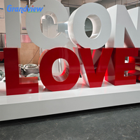 Grandes lettres lumineuses LED géantes pour enseignes de magasin, panneaux publicitaires lumineux sans fin, lettres lumineuses pour enseignes d'entreprise, logo de magasin