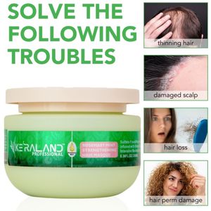 NWE Arrivée Prix Usine KERALAND Rosemary Mint <span class=keywords><strong>Power</strong></span> Kératine Collagène Masque Capillaire <span class=keywords><strong>pour</strong></span> Traitement des <span class=keywords><strong>Cheveux</strong></span> Secs et Abîmés 250ml - Product Image 3