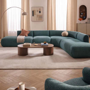 Sofá Seccional <span class=keywords><strong>en</strong></span> Forma de L de Gran Tamaño para Sala de Estar, Sofá Modular Moderno, Ligero, de Lujo y Cómodo, con Esponja, para Apartamento u Hotel - Product Image 4