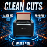 Machine de découpe laser CO2 AEON LASER NOVA Elite10 1000x700mm 80W/90W/100W avec rail de guidage HIWIN, numérique AI/LAS, BMP, PLT, automatique pour le bois