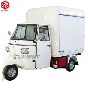 Belyoo pompa es krim truk kopi roda tiga elektrik truk Makanan Cepat kustom diskon besar truk Taco Piaggio Ape Moto pompa - Product Image 2