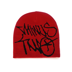 Venta caliente personalizable Jacquard suave <span class=keywords><strong>gorros</strong></span> fríos <span class=keywords><strong>para</strong></span> hombres y mujeres patrón de letras de punto de moda sin ala sombrero - Product Image 6