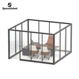 Cloison de <span class=keywords><strong>bureau</strong></span> SpaceUnited, cloison en verre, séparateur de pièce insonorisé et amovible - Product Image 6