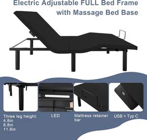 Cadre de lit électrique réglable, design moderne, lit intelligent multifonctionnel inclinable taille King pour usage hôtelier - Product Image 4