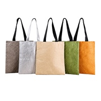 Sac en papier DuPont personnalisé GatherWorks, rétro, culturel et créatif, sac en papier kraft lavable, motifs imprimés personnalisables.