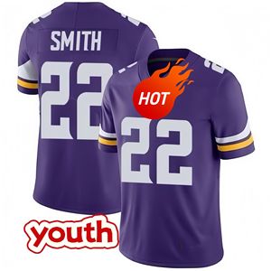 Vente en gros d'équipements de football Viking pour jeunes enfants # 22 SMITH 9 #   McCarthy 18 #   Maillots de football américain de haute qualité cousus avec logo Jefferson - Product Image 4