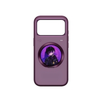 Étui de téléphone intelligent pour enregistrement de selfie électronique pour 18 Pro Max avec fonction de mise en miroir de l'écran tactile, en ABS uni