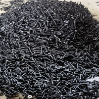 Vis à tête trompette en acier trempé C1002, oxyde noir, métrique M3.5, 25 mm, pour cloisons sèches