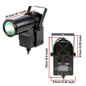10 Wát RGBW LED pinspot ánh sáng hiệu ứng sân khấu ánh sáng âm thanh hoạt động DMX512 Spotlight cho giáng sinh trang trí nội thất DJ KTV Disco - Product Image 5