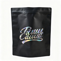 Sac en Mylar Noir Mat de Grande Taille Personnalisé Épaisseur Emballage Debout Pochette pour Vêtements