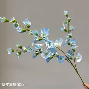 Fleurs artificielles en forme de coquille Secret Garden, branche unique, en fil de plastique et tissu, pour décoration de mariage et de maison - Product Image 2