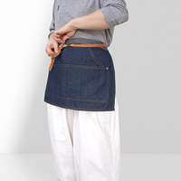Tablier de travail sans manches pour serveur, style cowboy, pour restaurant et nettoyage, Niuweili A3006